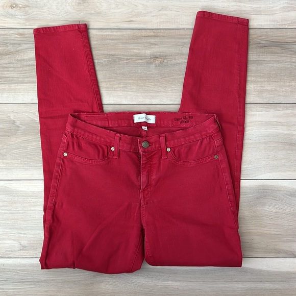 [Henry & Belle] Super Skinny Ankle Jean in Red - Picture 5 of 7